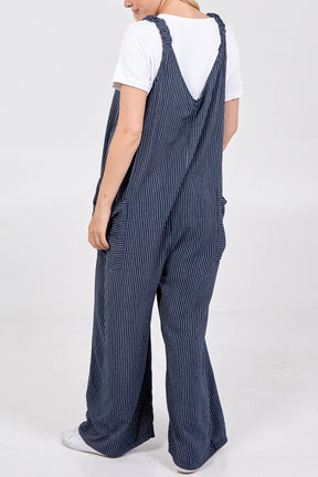 Stripe Two Pocket Jumpsuit