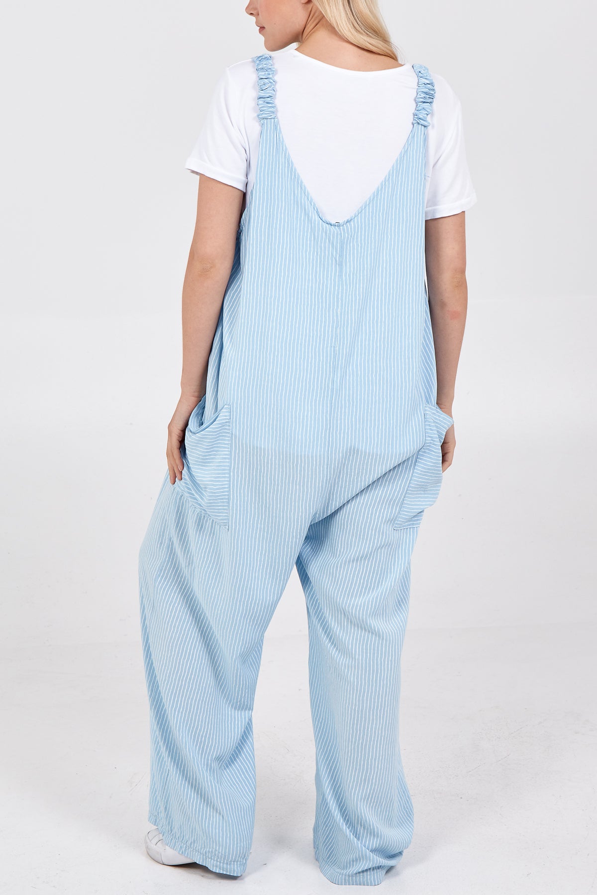 Stripe Two Pocket Jumpsuit