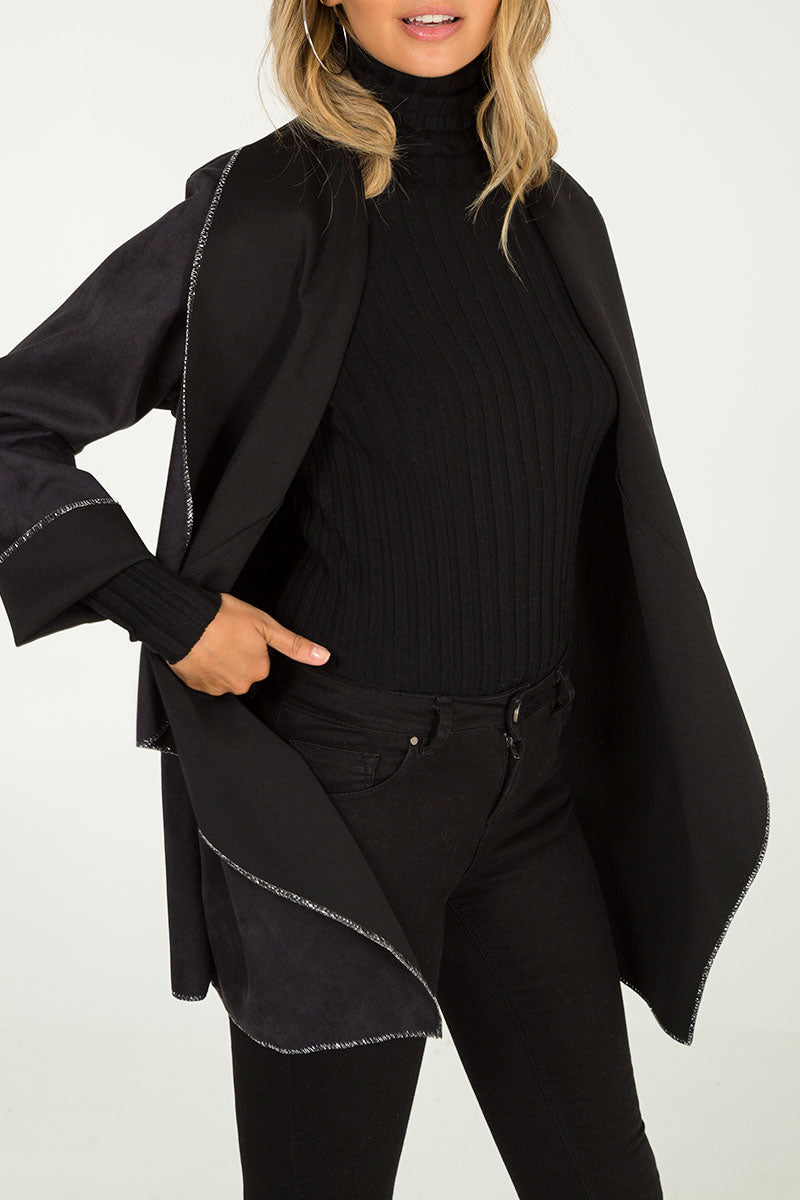 Suede Waterfall Jacket