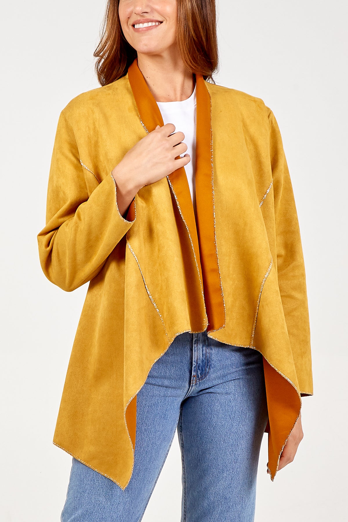 Suede Waterfall Jacket