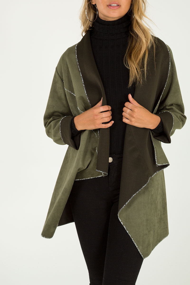 Suede Waterfall Jacket