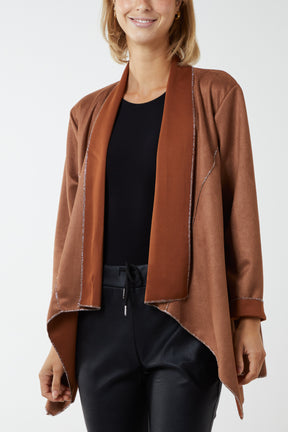 Suede on sale waterfall jacket