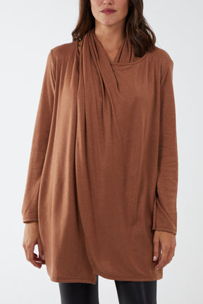 Wrap Around Long Sleeve Top