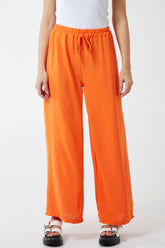 Drawstring Viscose Crepe Trouser