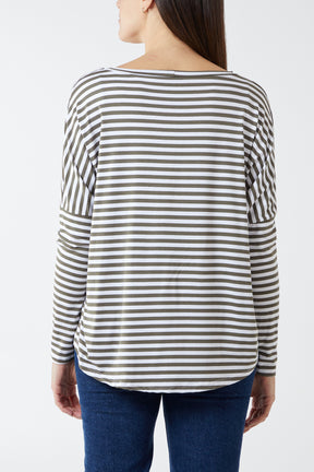 Breton Stripe Round Neck Top