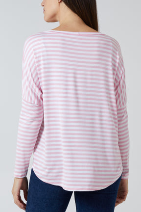 Breton Stripe Round Neck Top