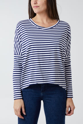 Breton Stripe Round Neck Top