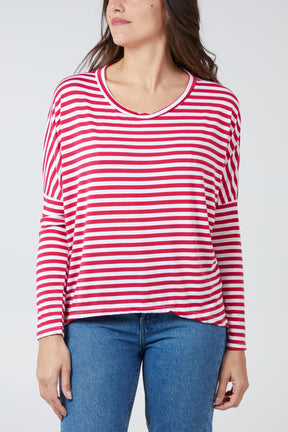 Breton Stripe Round Neck Top