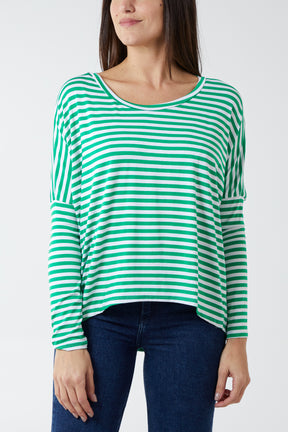 Breton Stripe Round Neck Top