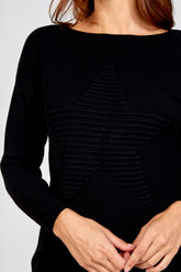 Ribbed Star Jumper