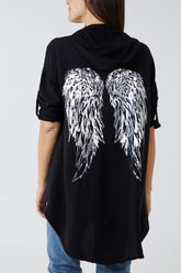 Hooded Angel Wing Shirt