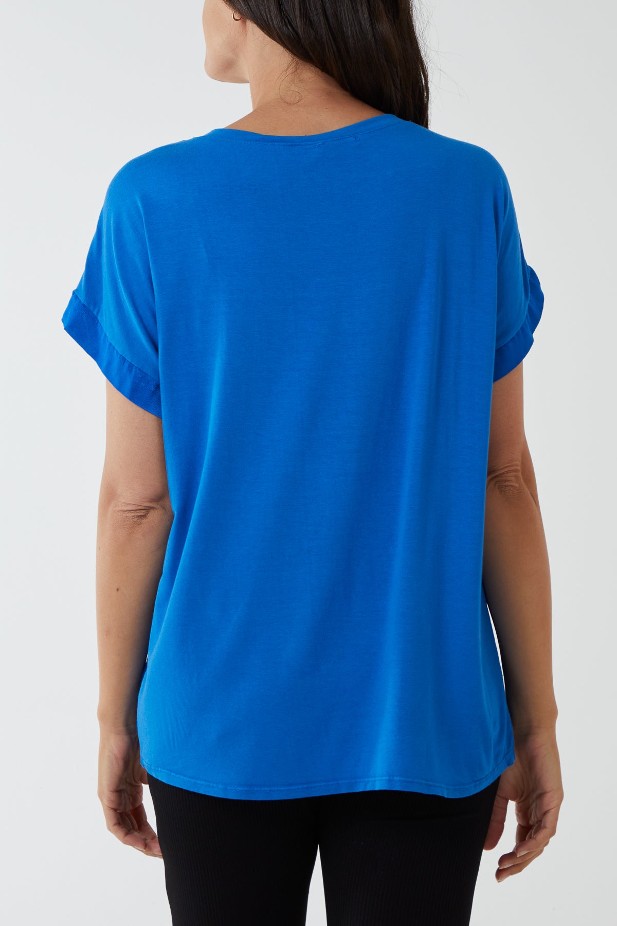 V-Neck Satin Feel T-Shirt
