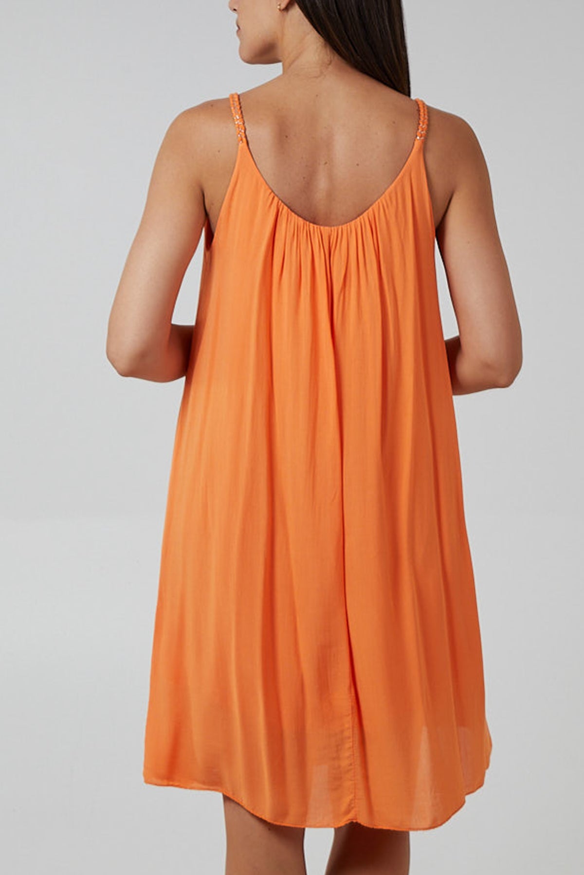 Plaited Strap Cami Shift Dress
