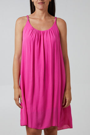 Plaited Strap Cami Shift Dress