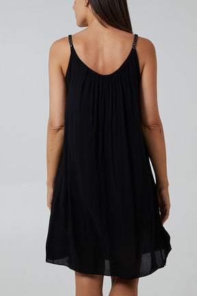 Plaited Strap Cami Shift Dress