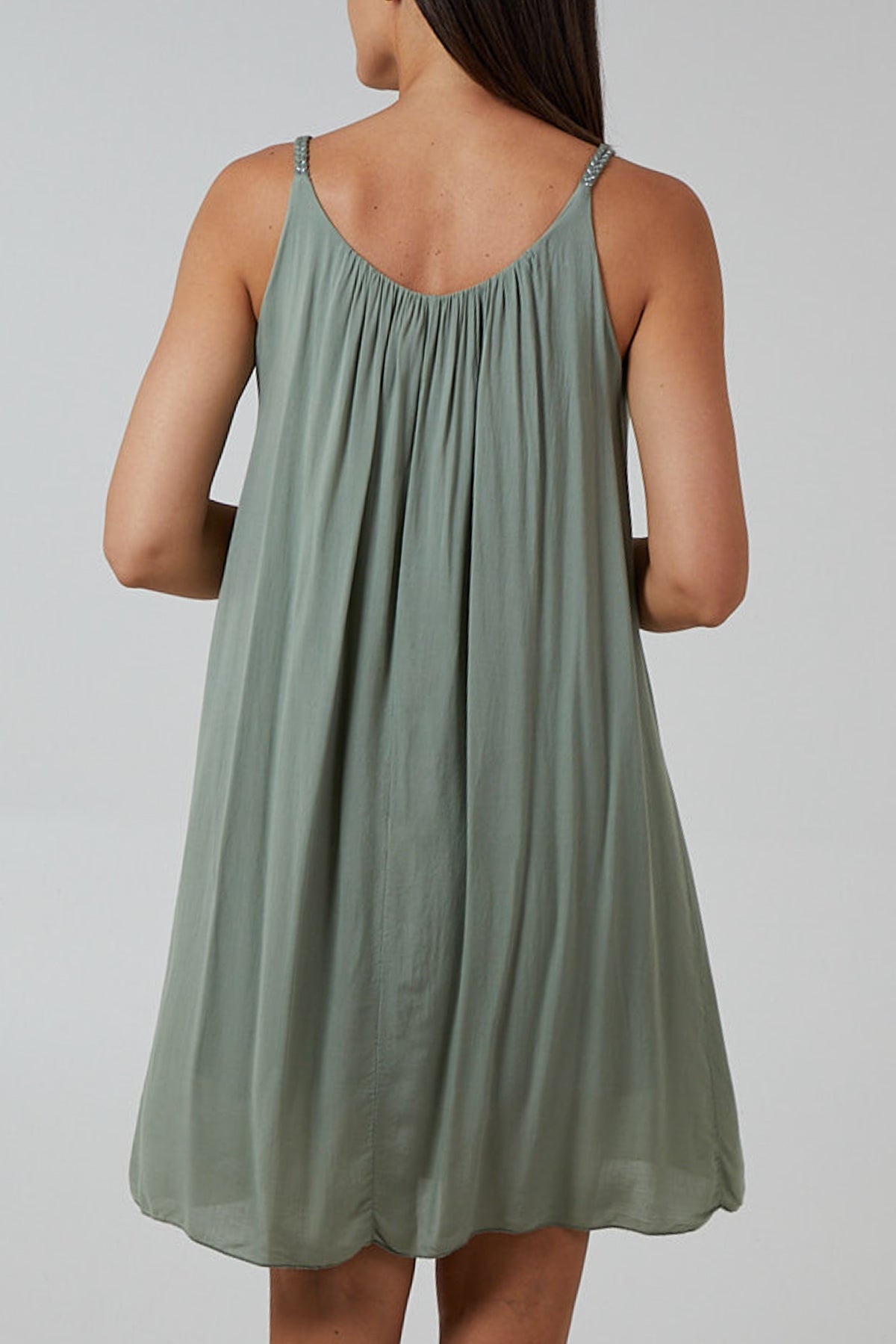 Plaited Strap Cami Shift Dress