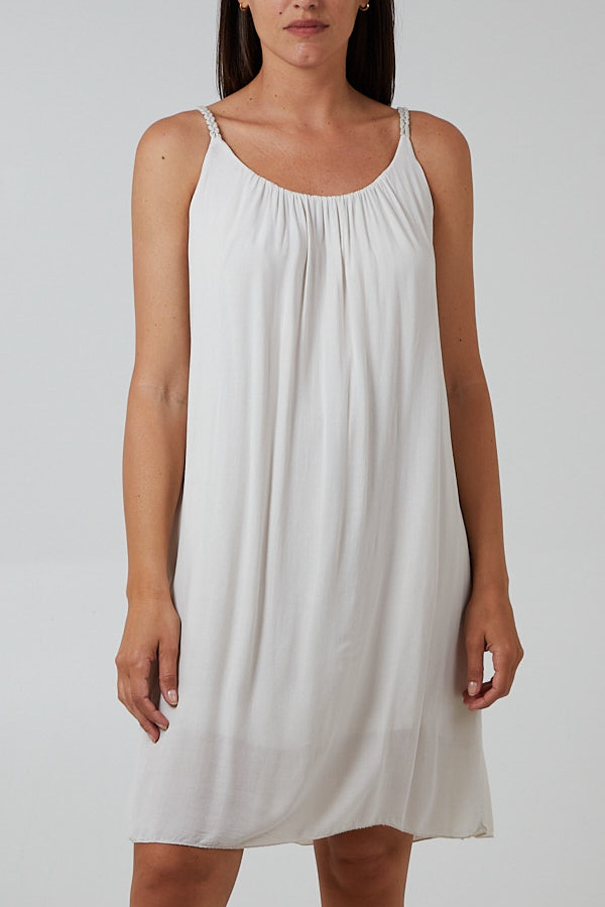 Plaited Strap Cami Shift Dress