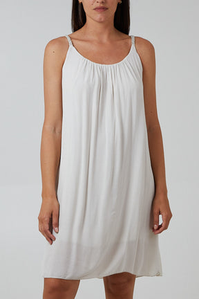 Plaited Strap Cami Shift Dress