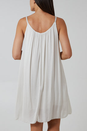 Plaited Strap Cami Shift Dress