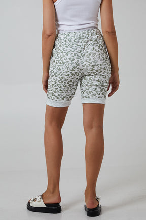 Leopard Print Super Stretch Shorts