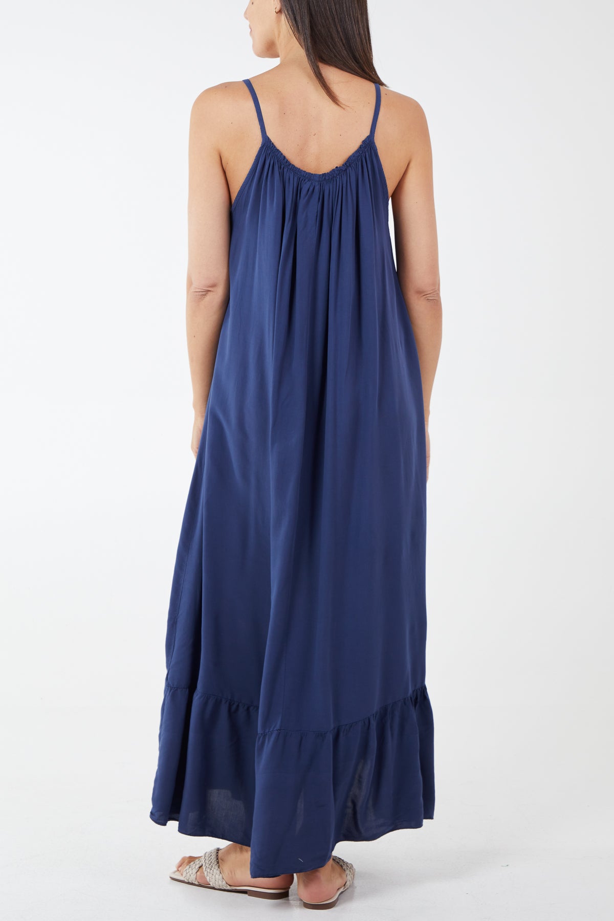 9seed paloma ruffle maxi sales dress