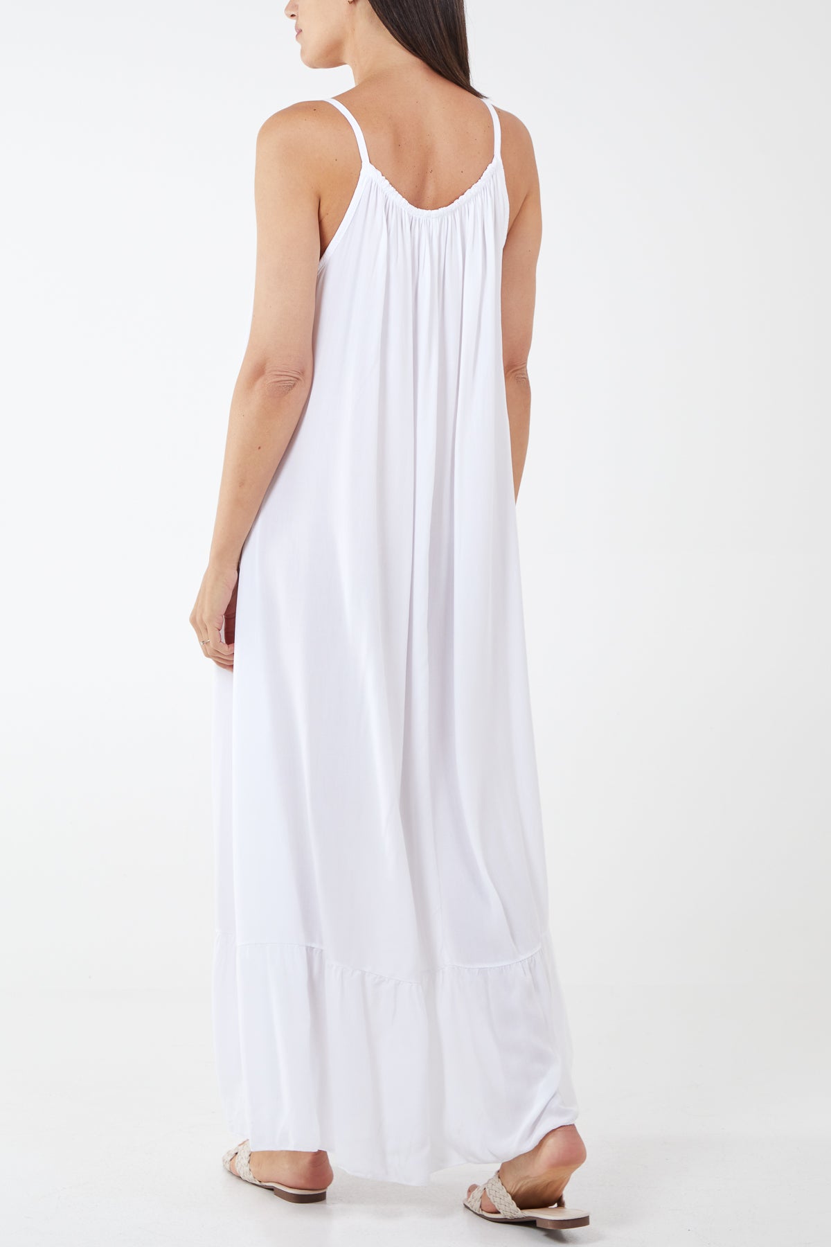 Cami Strap Relaxed Tiered Maxi Dress