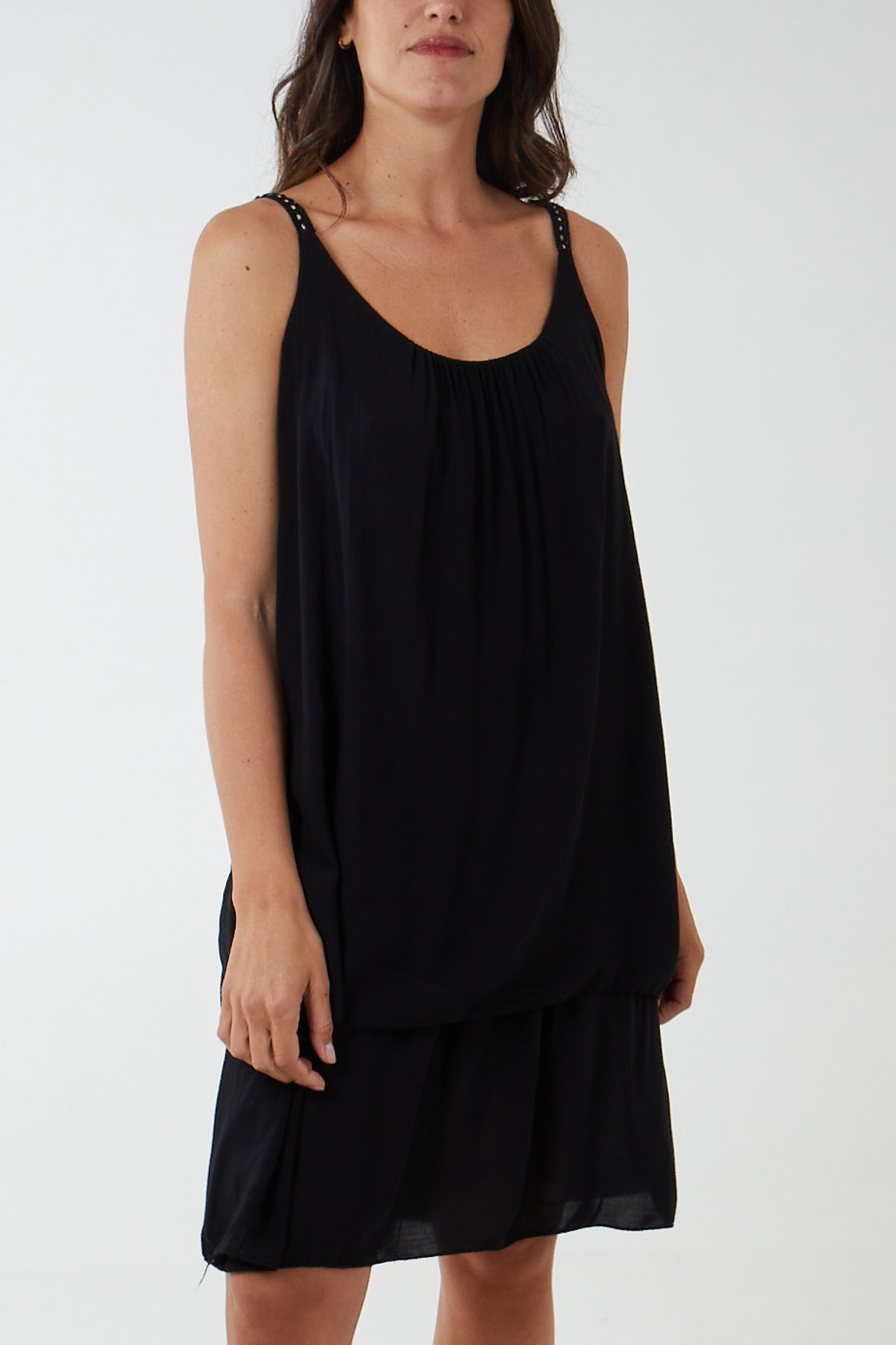 Double Layer Cami Strap Dress