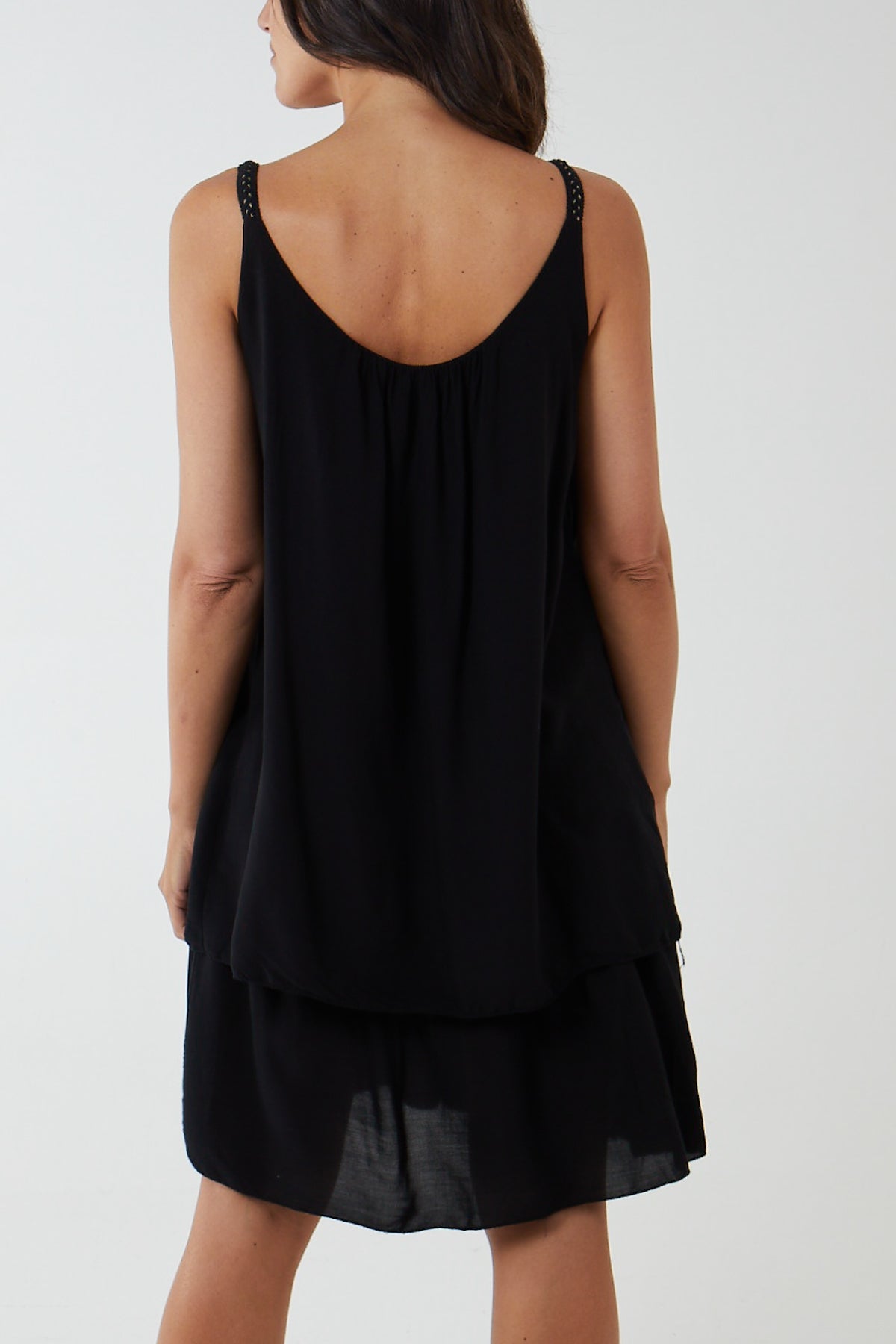 Double Layer Cami Strap Dress