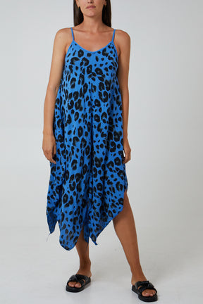 Hanky Hem Leopard Print Dress