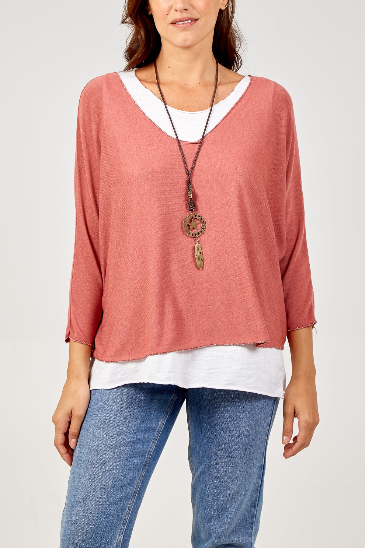 Necklace Double Layer Top