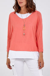 Necklace Double Layer Top