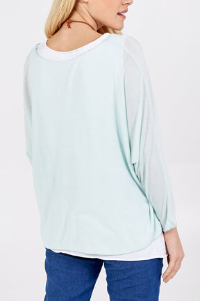Necklace Double Layer Top