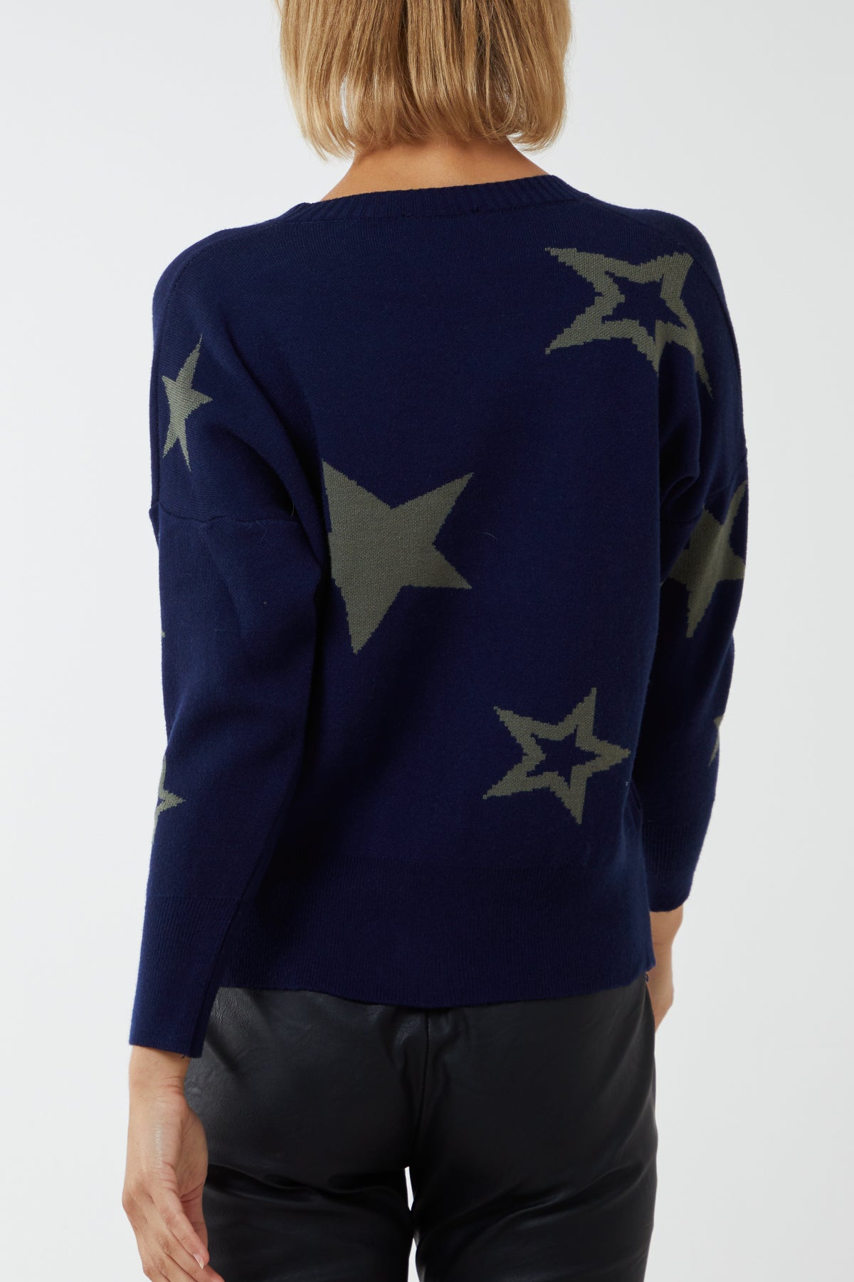 Star Fine Knit Button Cardigan