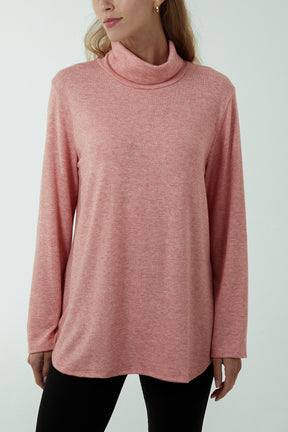 Roll Neck Fine Knit Jumper