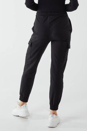 Jersey Cotton Blend Cargo Trousers