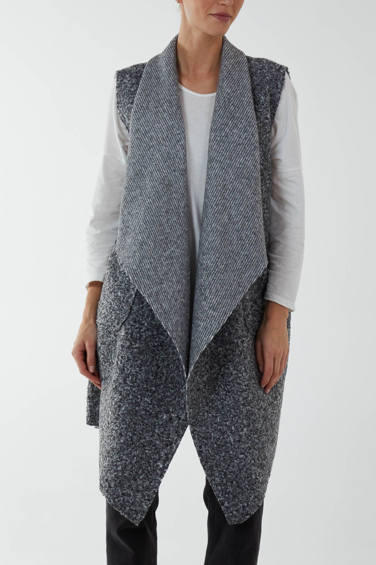 Waterfall Knitted Gillet Jacket
