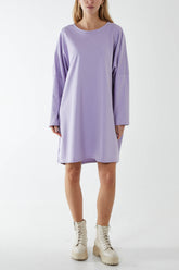 Oversized Sweat Shirt Mini Dress