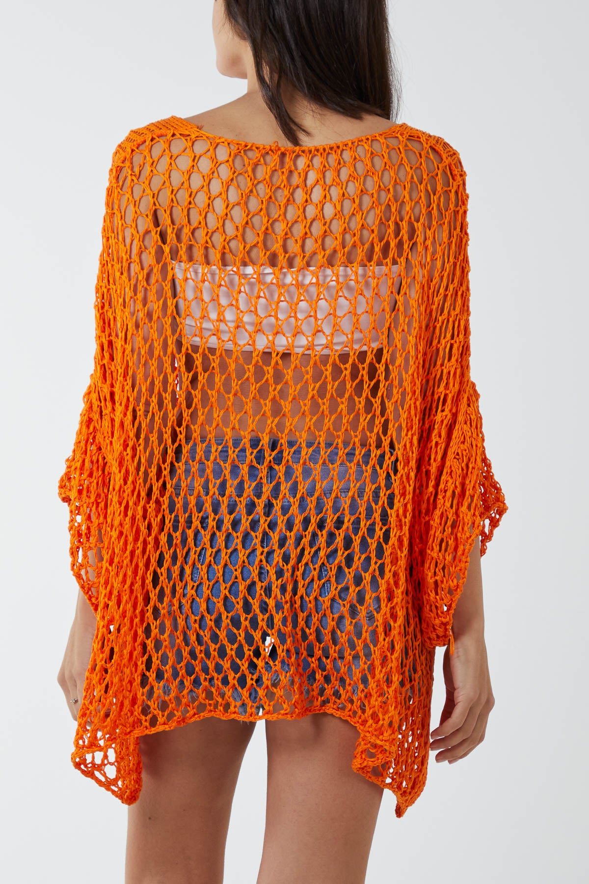 Oversized Cotton Crochet Jumper