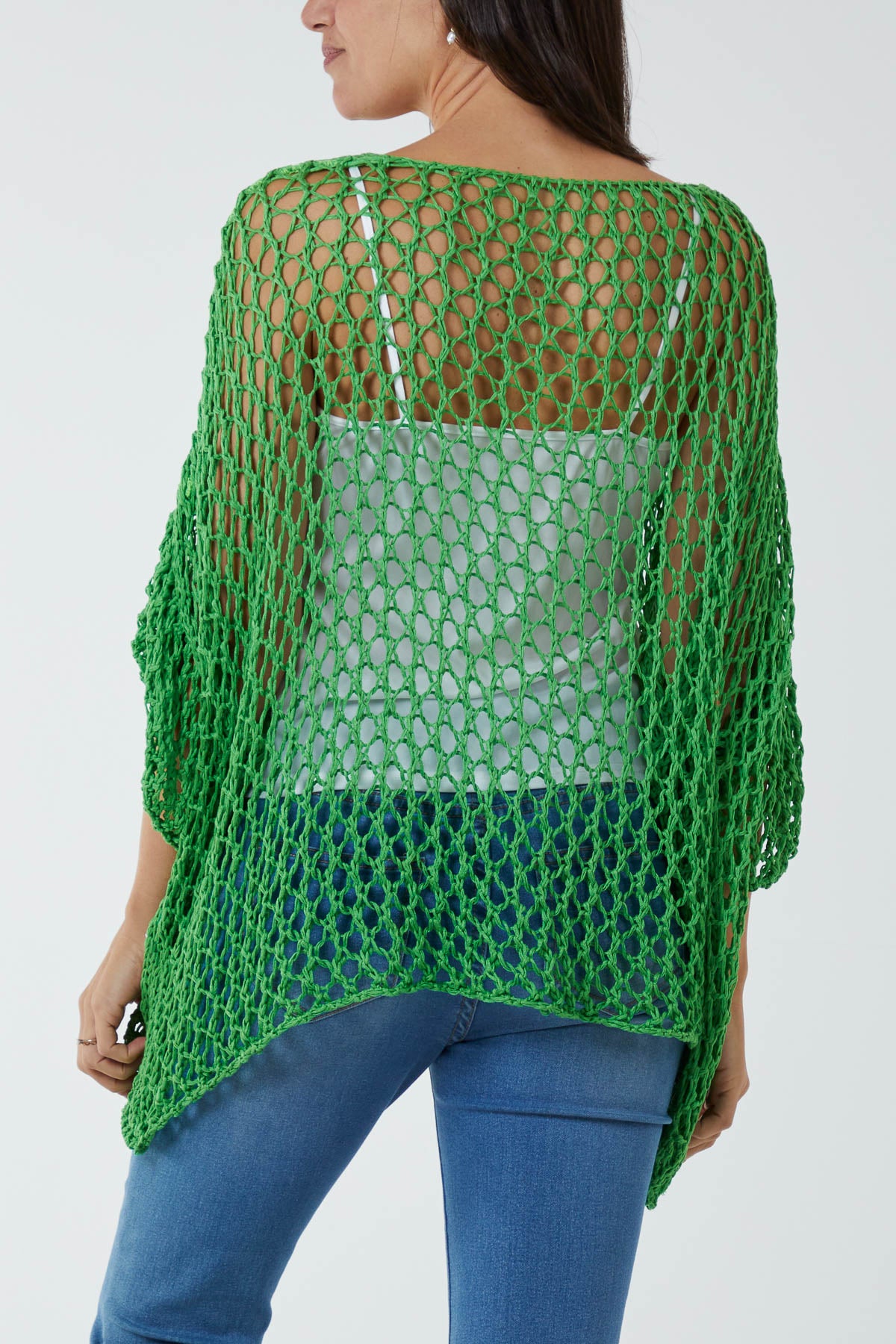 Oversized Cotton Crochet Jumper