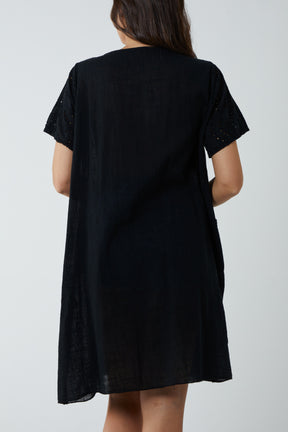Broderie Anglaise Smock Dress