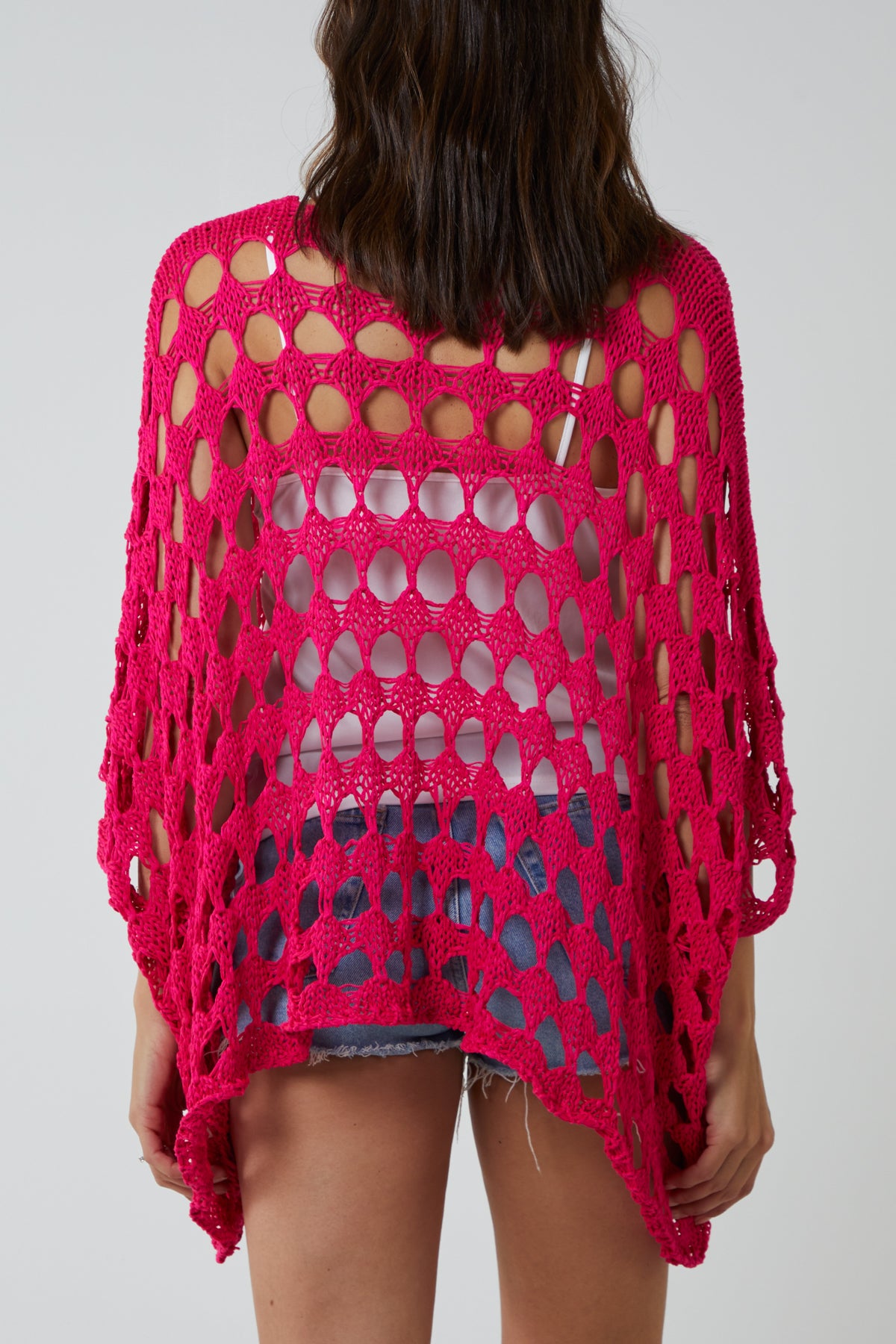 Oversized Diamond Crochet Blouse
