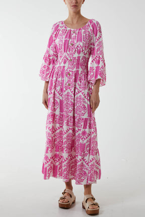 Gypsy Barot Baroque Button Dress