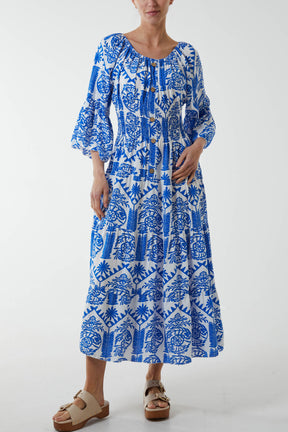 Gypsy Barot Baroque Button Dress