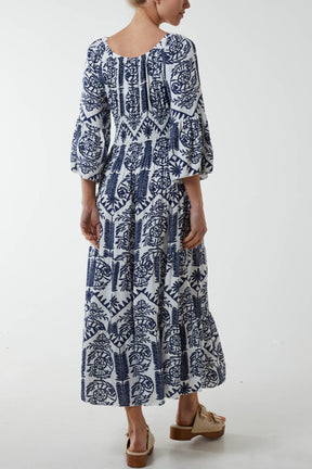 Gypsy Barot Baroque Button Dress