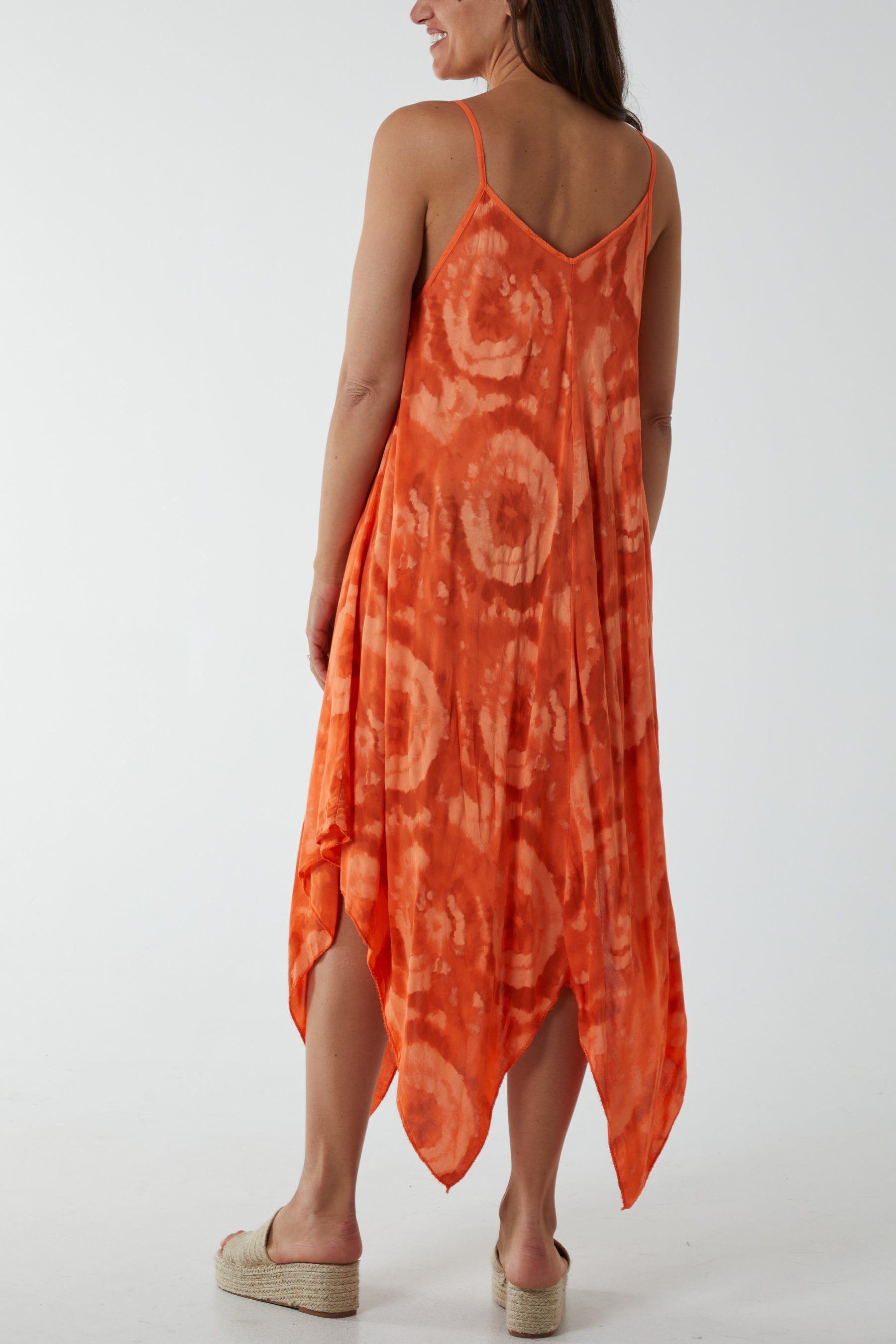 Hanky Hem Tie Dye Cami Dress