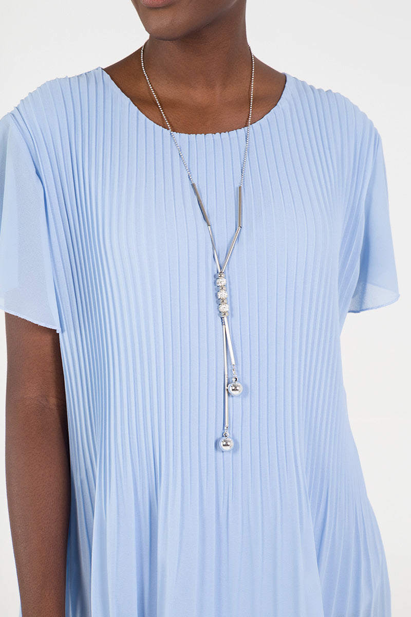 Necklace Pleated Top