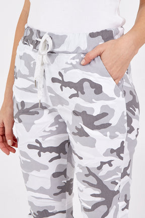 Magic Super Stretch Camouflage Print Trousers