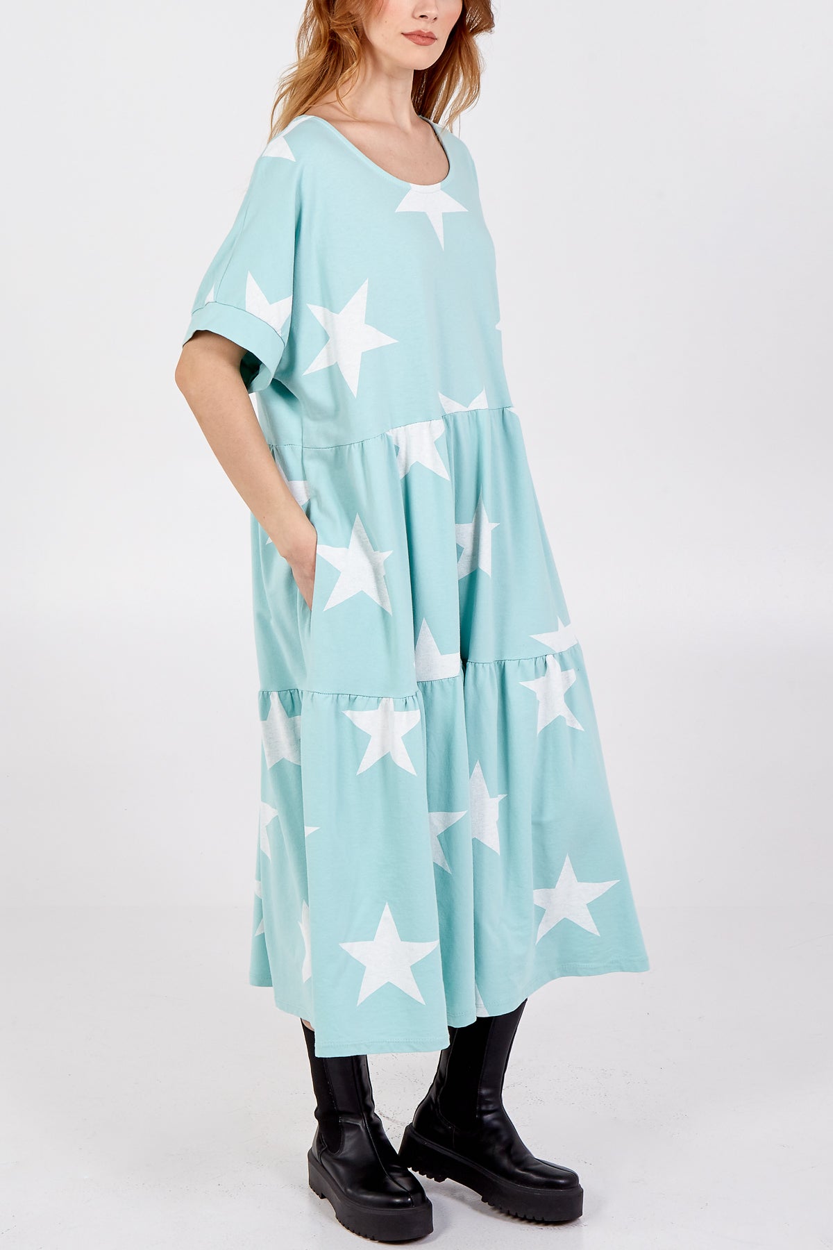 Midi Star Print Dress