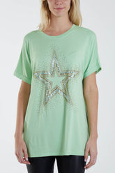 Star Diamante T-Shirt
