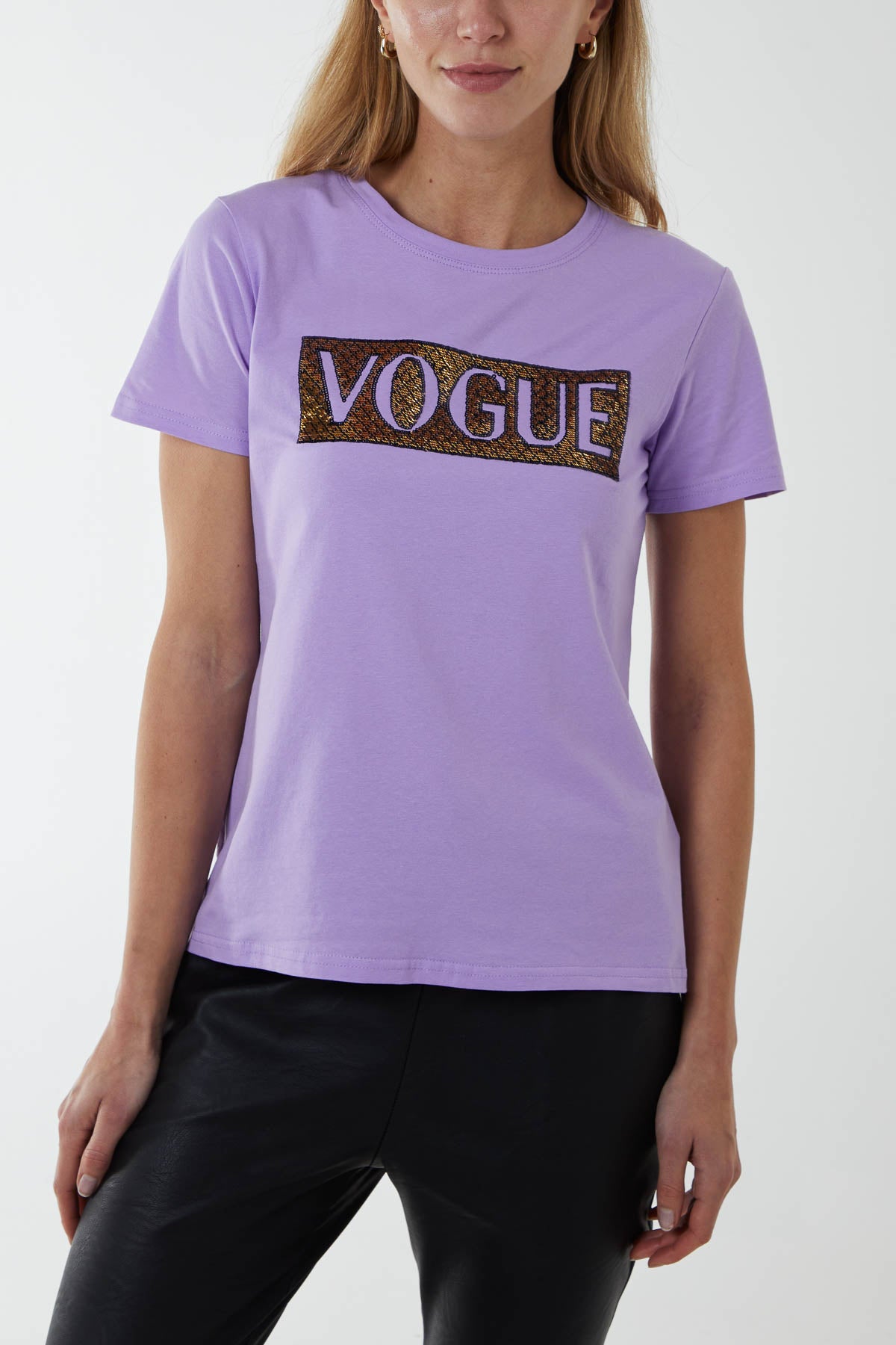 Beaded 'Vogue' T-Shirt